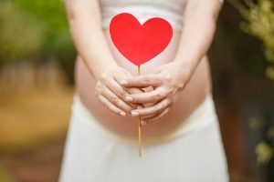 Kobieta w ciąży i serce